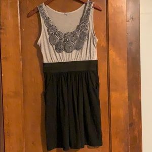 Charlotte Russe grey and black dress